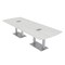 Skutchi Designs 45 in W, 144 in L, 29 in H, Engineered Wood Top, White HAR-AREC-46X143-DOU-ELEC-WHCYPRESS - alternate 1